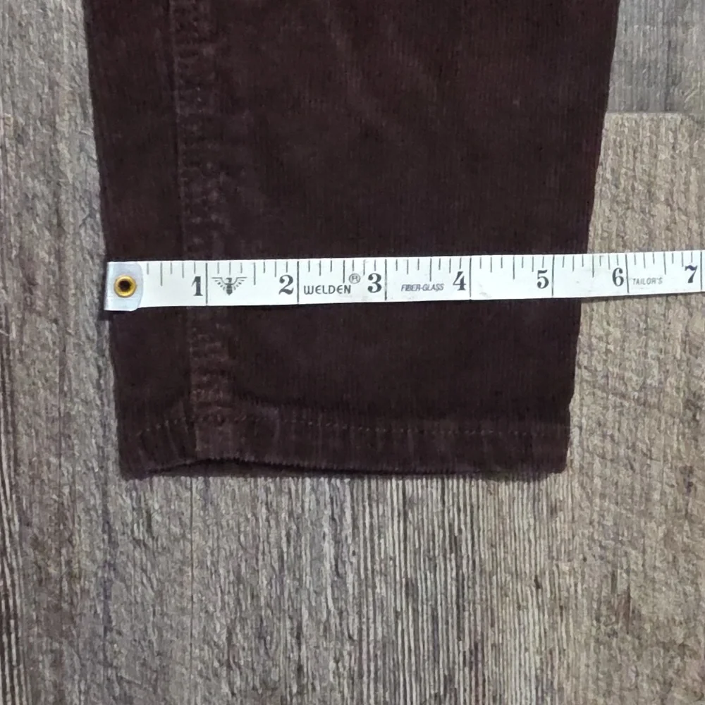 Old Navy Corduroy Women's Size 8 Rockstar Super Skinny Mid Rise Pants Burgundy - Picture 9 of 9